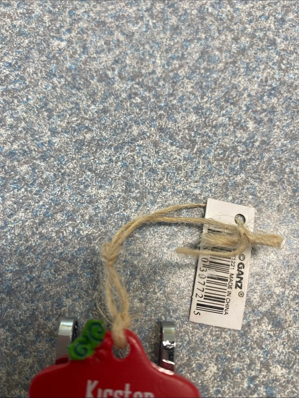 GANZ NEW Red Sled with Snowman Ornament with name (Kirsten)